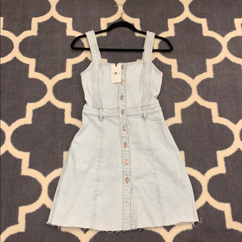 NWT 7 For All Mankind button front dress